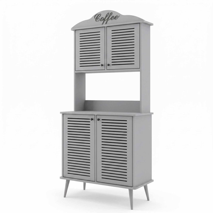 Hanah Home Avior 90 - Gabinete de café Gris claro